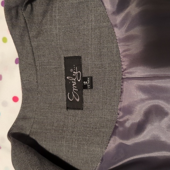 Emily Women's Grey 2 piece Jacket Dress. Size 12. - Picture 12 of 15